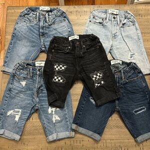 5 pairs of Abercrombie&Fitch boy jean shorts